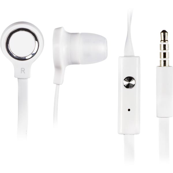 STREETZ HL125 iPhone In-ear Headphones, White